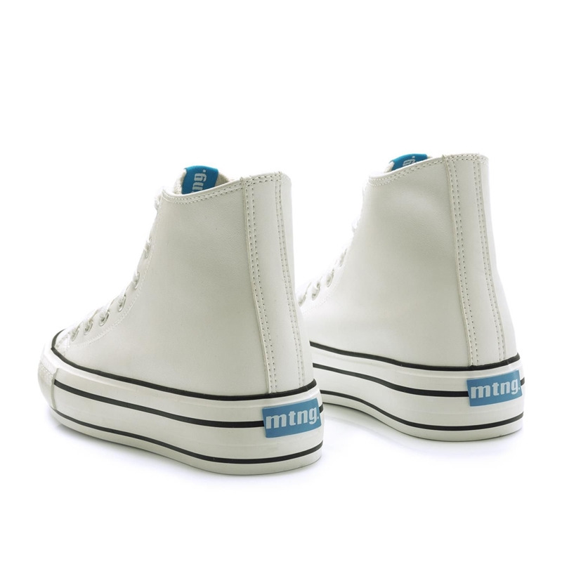 MUSTANG Damen Schnuer-Booty Schnürstiefelette, Material: Lack