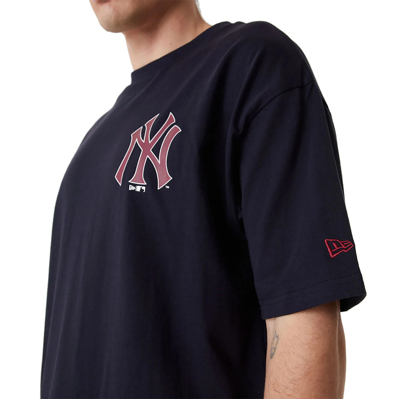 New Era - T-shirt à logo NY Yankees contrastant