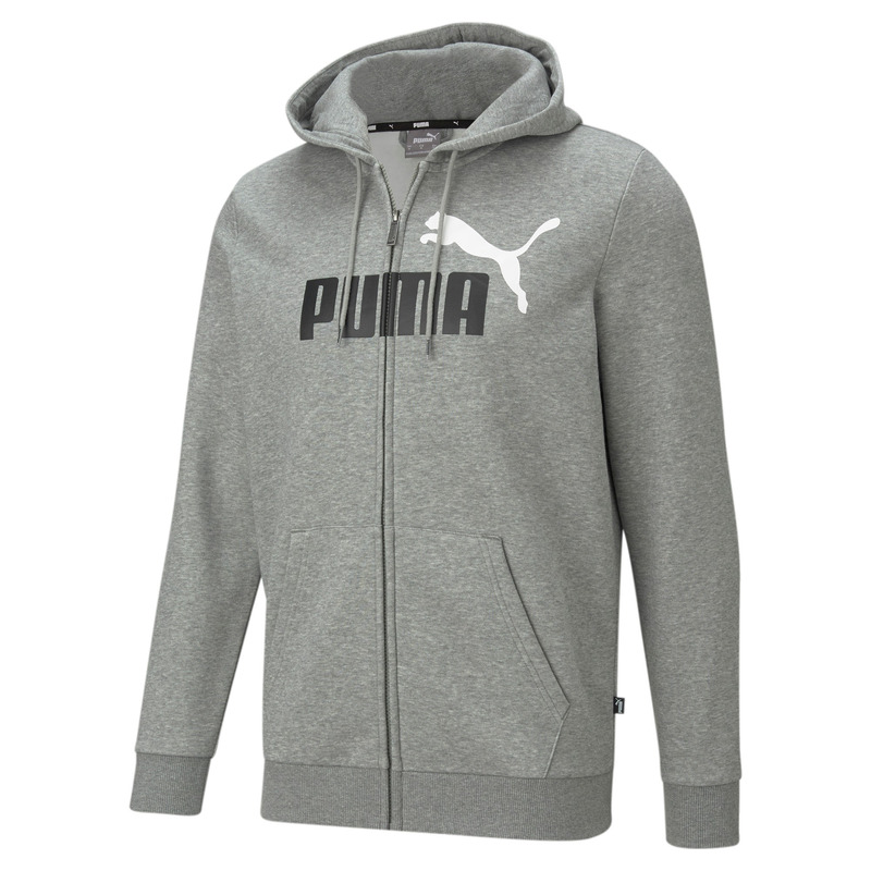 Puma black zip up hoodie deals
