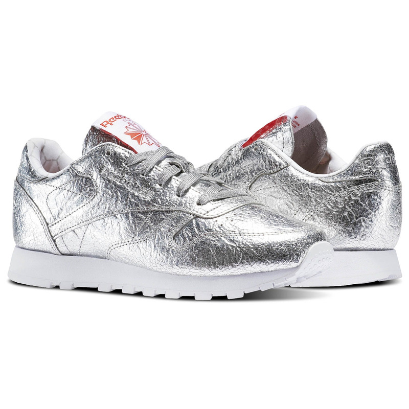 Reebok Classic Leather HD Women s Silver Metallic Snowy Grey