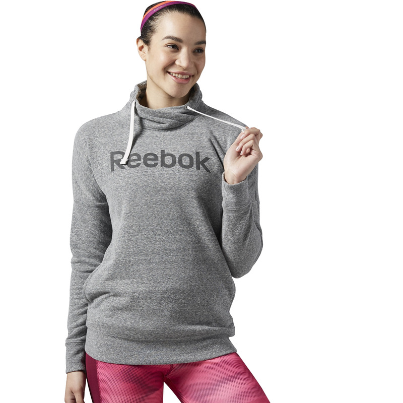 Reebok W Elements Logo Cowl Neck Sweatshirt black