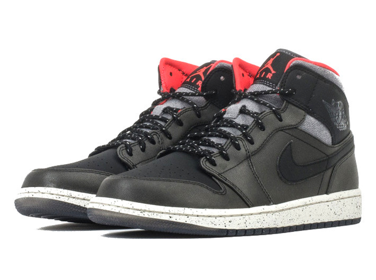 Air jordan 1 Mid (035/black/grey/red)