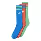 Adidas Originals Calcetines Classic Solid Crew 3PP (azul/lima/rojo solar)