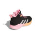 Adidas Cross Em Up 5 Kids Wide "Black-Beam Pink"
