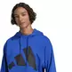 Adidas Essentials Big Logo French Terry Hoodie "Blue"