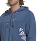 Adidas Essentials BrandLove Fleece Full-Zip Hoodie "Wonder Steel"