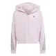 Adidas Girls Future Icons 3-Stripes Full-Zip Hoodie "Clear Pink"