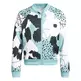 Adidas Junior Aeroready Animal Print Warm-Up Zip-Pocket