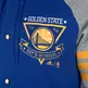 Adidas Washed Baseball Jacket Golden State Warrios (Azul/Gris/Amarillo)