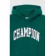 Champion BOYS' FLEECE POLAR HOODIE SCRIPT LOGO FOREST "GREEN"