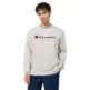 Champion Embroidered Big Logo Crewneck Sweatshirt "Beige"