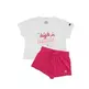 Champion Girls Legacy Cotton Idea Mix T-shirt and Short Set "White"