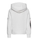 Champion Girls Legacy Logo Hooded Sweatshirt "White"