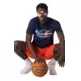 Champion Legacy Front Champion Logo Print T-Shirt "Navy"