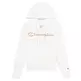 Champion Legacy Layered Script Logo Seamed Hoodie "White"