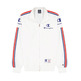 Champion Retro Basketball Nylon Full Zip Sweatshirt "White-Red"