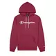 Champion Script Logo Print Cotton Terry Hoodie "Dark Purple"
