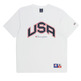 Champion Sport Lifestyle Basketball USA Logo Comfort Fit T-Shirt "White"