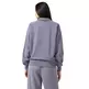 Champion Women's Washed Polo Neck Fleece Sweatshirt Icons "Mauve"