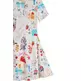 Desigual Cats Skater Dress "White"