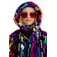 Desigual Girls Multicolour Fur-effect Jacket "Tutti Fruti"