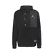 Jordan Air Men's Fleece Full-Zip Hoodie "Black"