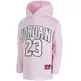 Jordan Girls HBR Logo 23 Fleece Pullover Hoodie "Pink Foam"