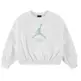 Sudadera Corta sin Capucha Jordan Girls Jumpman Club Pleated Fleece "Sail"