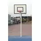 Juego Canastas Minibasket Monotubo New Tubo 114 mm fijas  con base para anclaje (sin tablero, aro)