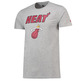 New Era Miami Heat Logo Tee (Gray)