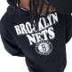 New Era NBA Brooklyn Nets Script Oversized Pullover Hoodie "Black"