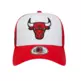 New Era NBA Chicago Bulls Side Patch 9FORTY A-Frame Trucker Adjustable Cap