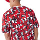 New Era NBA Chicago Bulls Team All Over Print Mesh Oversized T-Shirt "Red"