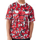 New Era NBA Chicago Bulls Team All Over Print Mesh Oversized T-Shirt "Red"