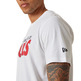 New Era NBA Chicago Bulls Wordmark Court Infill T-Shirt "White"