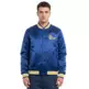 New Era NBA Golden State Warriors Embroidered Logo Bomber Jacket "Blue"
