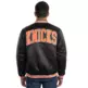 New Era NBA New York Knicks Embroidered Logo Bomber Jacket "Black"