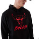 New Era NBA Official Chicago Bulls Metallic Logo Hoodie "Black-Red"