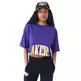 New Era NBA Team LA Lakers Womens Wordmark Crop T-Shirt
