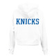 New Era NBA Womens New York Knicks Team Logo Crop Pullover Hoodie