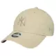 Gorra New Era Wmns MLB NY Yankees Cord 9FORTY Adjustable Cap "Cream"