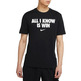 Nike "All I Know Is Win" Basketball T-Shirt "Black"