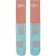 Nike Elite Crew Basketball Socks "Bright Coral/Copa/Silver"
