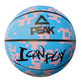 Peak Basketaball Ball "I Cam Play Light Blue-Pink" (Size 5)