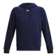 Sudadera con Capucha UA Men´s Rival Fleece "Midnight Navy-White"