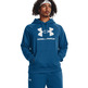 UA Men's Rival Fleece Logo Hoodie "Varsity Blue"