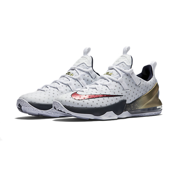 Lebron XIII Low "U.S.A" (164/white/university