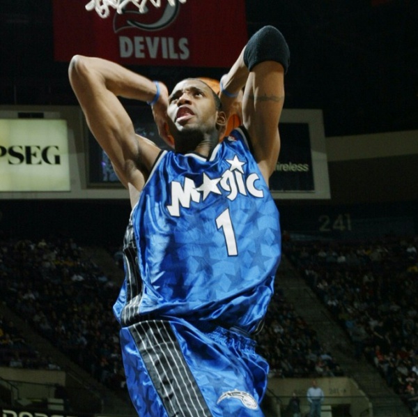 Camiseta Swingman Tracy McGrady Orlando Magic (azul/negro