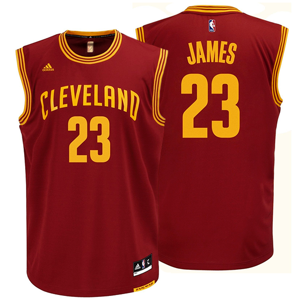 Negociar Personas con discapacidad auditiva Gimnasta Adidas Camiseta Réplica Lebron James Cavaliers