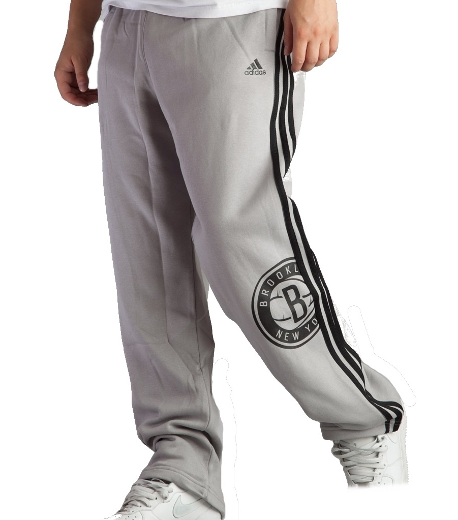Adidas NBA Pantalón Price Point Brooklyn Nets (gris/negro)